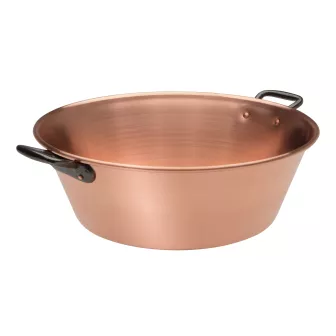 Bassine à confiture en cuivre fabrication française