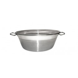 Bassine à confiture en inox 38 cm - 9 litres environ 