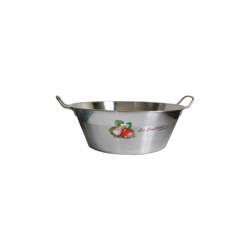 Bassine à confiture décorée 38 cm - 9 litres environ 