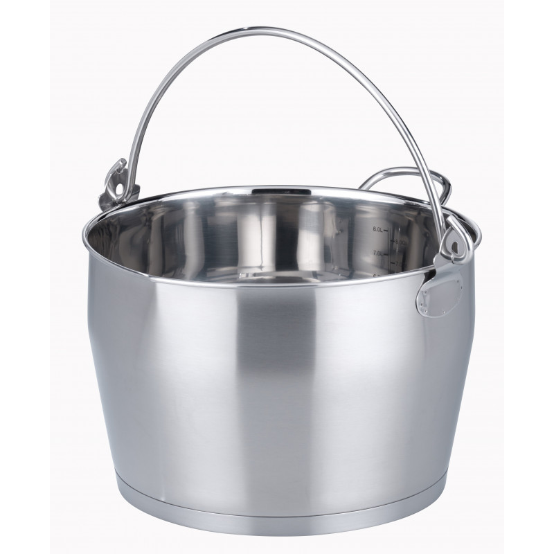 Chaudron de cuisson 24 cm en inox 