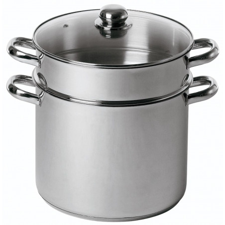 Couscoussier inox Diamètre:28 cm