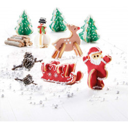 Decoupoir 3d maison noel 9piece 