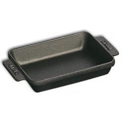 Mini plat rect. 15x 11 noir