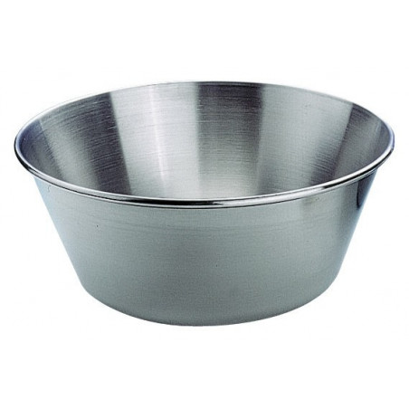 Bassine inox bord roule de 24  