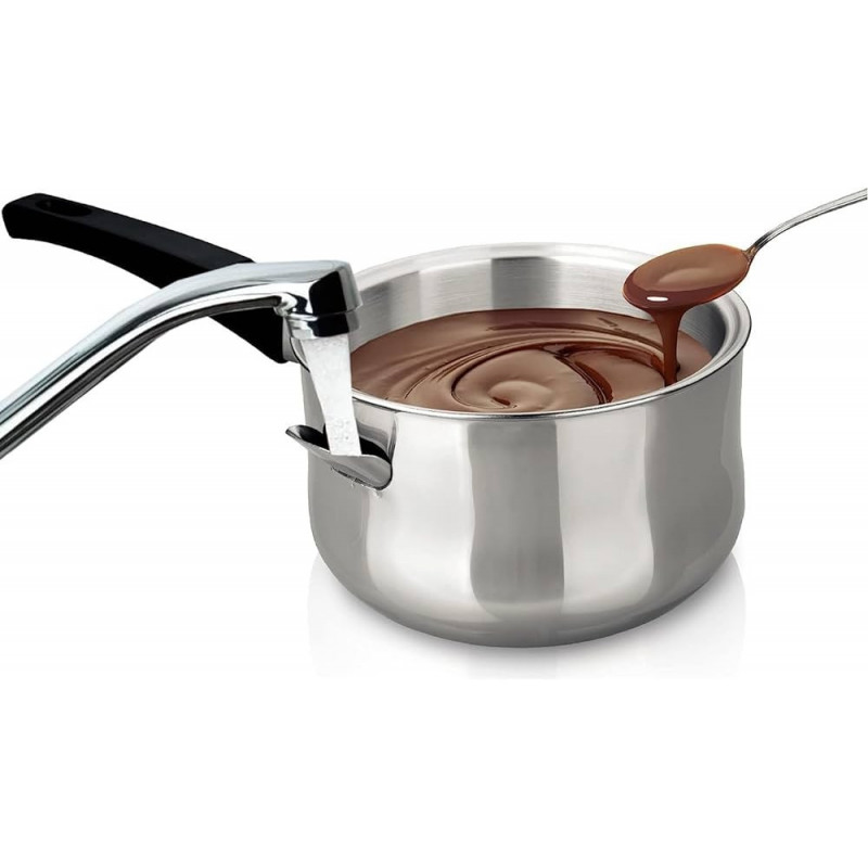 Casserole inox bain marie tout feux  