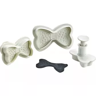 Découpoir nœud papillon 3 pièces 