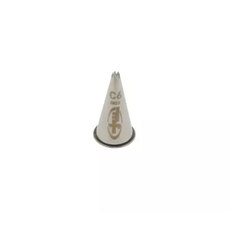 Douille cannelee inox c6  