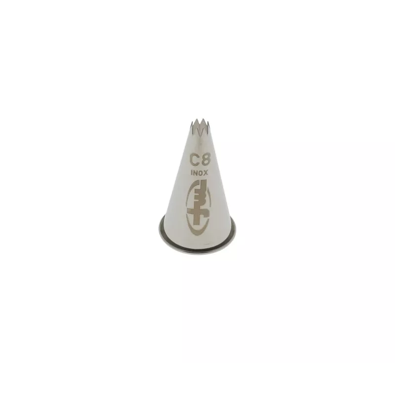 Douille cannelee inox c8  