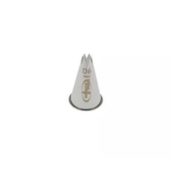 Douille cannelee inox d6  