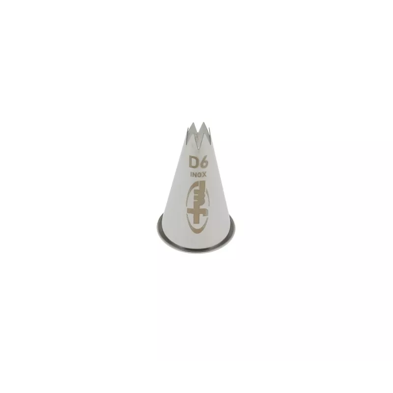 Douille cannelee inox d6  