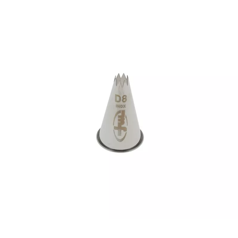 Douille cannelee inox d8  