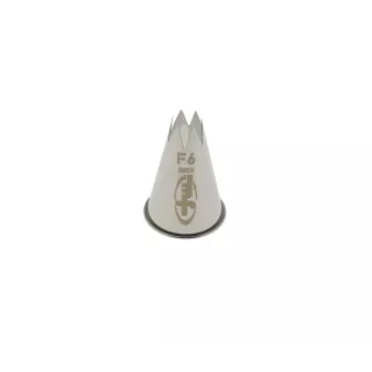 Douille cannelee inox f6  