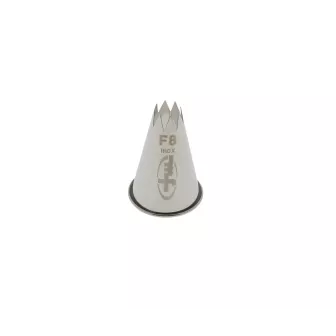 Douille cannelee inox f8  