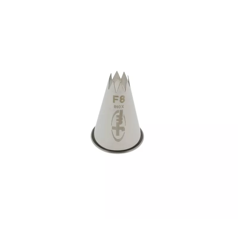 Douille cannelee inox f8  