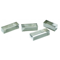 Nonnette rectangle inox 11 x 3.5 x 3  