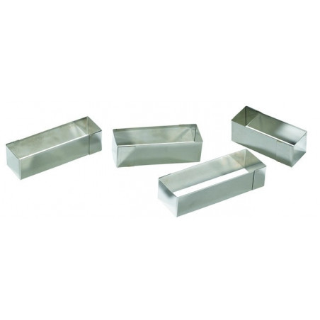 Nonnette rectangle inox 11 x 3.5 x 3  