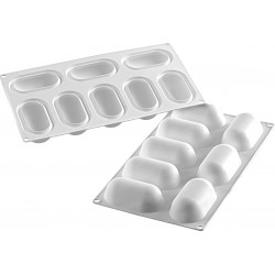 Moule Silicone Platinum 8 Ovales Bombés Flexi Pillow - Silikomart  