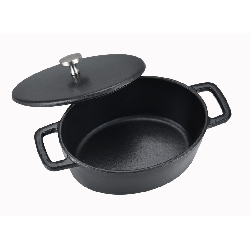 Mini cocotte oval fte + couv 13x10 b  