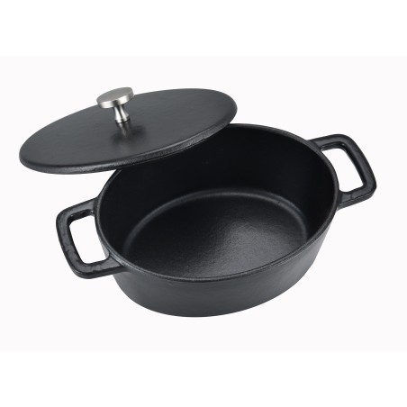 Mini cocotte oval fte + couv 13x10 b