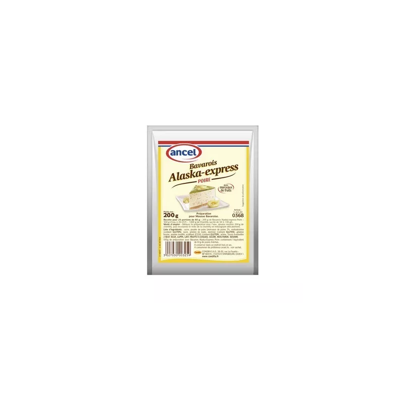 Préparation Bavarois Express Poire 200g - Alaska  
