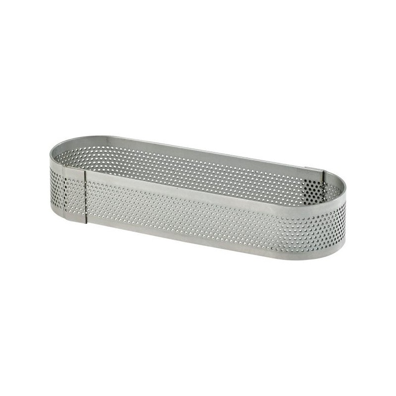 Oblong  perfore inox de 12 x 3,5  ha  