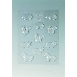 Plaque 11 animaux de 48 - 9011210  