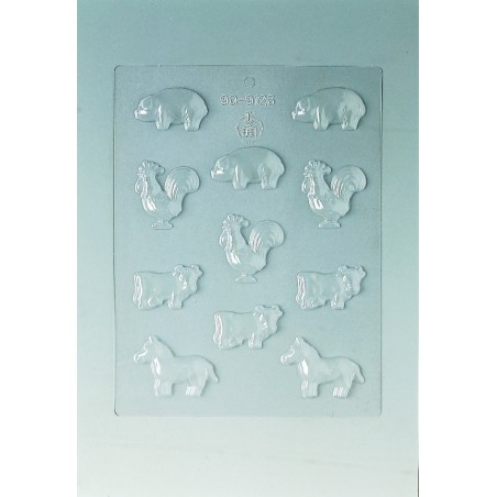 Plaque 11 animaux de 48 - 9011210  