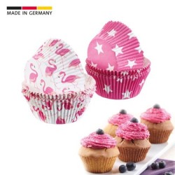 80 Moules Papier Muffins Cupcakes - Flamant & Étoile  