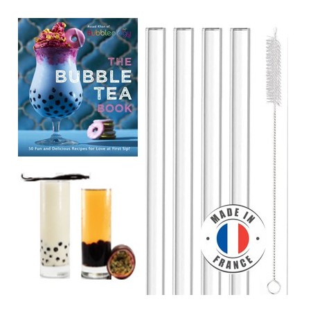 Pailles en verre 10 mm bubble tea /4  