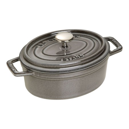 Cocotte Ovale 17 Cm Gris Graphite 