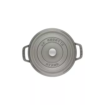 Cocotte Ronde 22 Cm Gris Graphite 