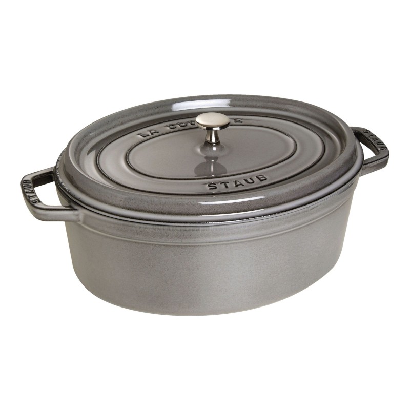 Cocotte Ovale 27 Cm Gris Graphite 