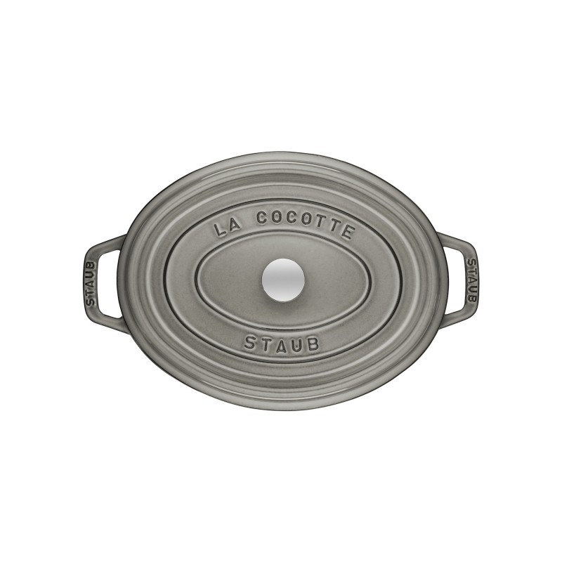 Cocotte Ovale 27 Cm Gris Graphite 