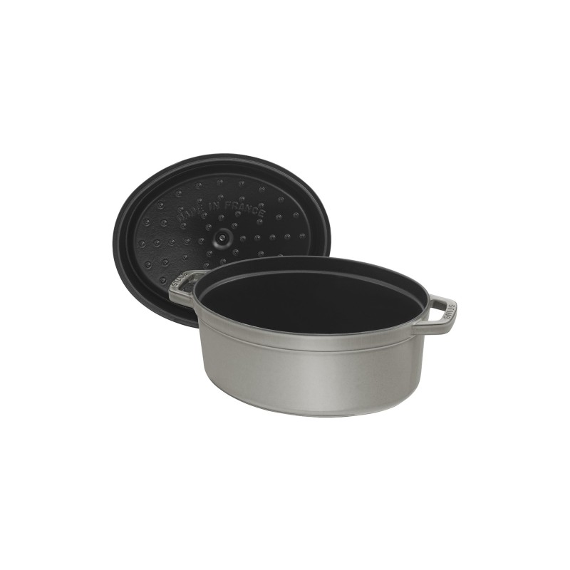 Cocotte Ovale 27 Cm Gris Graphite 