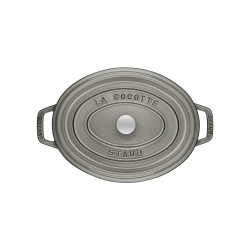 Cocotte Ovale 31 Cm Gris Graphite 