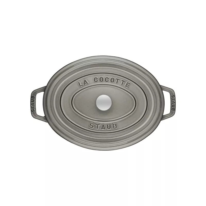 Cocotte Ovale 31 Cm Gris Graphite 