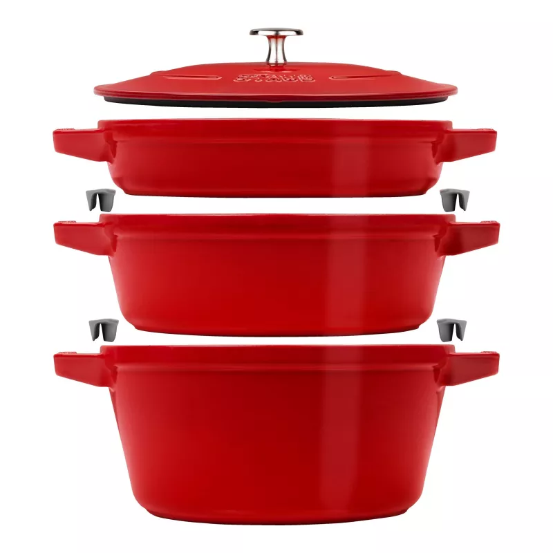 Gigogne Polyvalent 4 Pcs 24Cm Cerise 