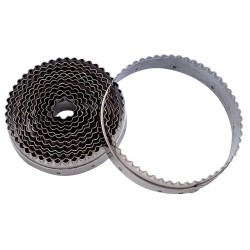 Découpoir rond cannelé inox 11 cm 