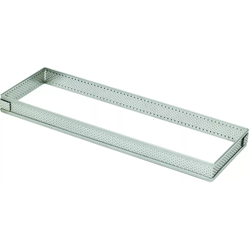 Rectangle perfore inox de 12 x 4  ha 