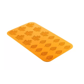 Moule Silicone 21 Décors Feuilles Bois Naturae - Silikomart 