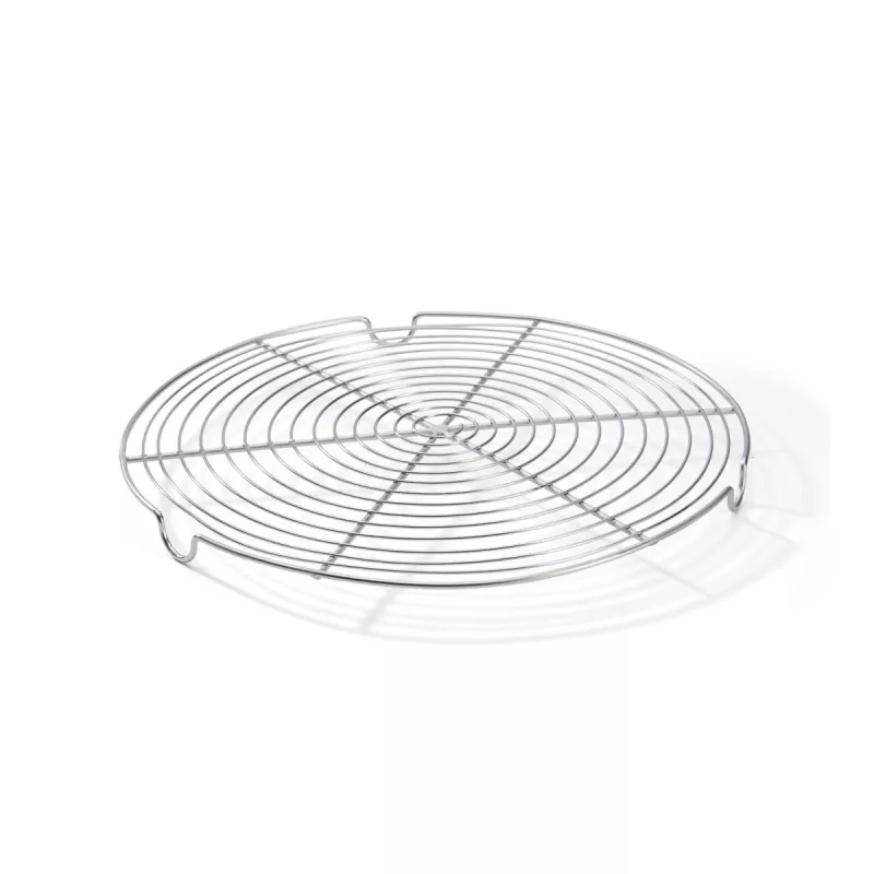 Grille ronde avec pieden fil nickele 