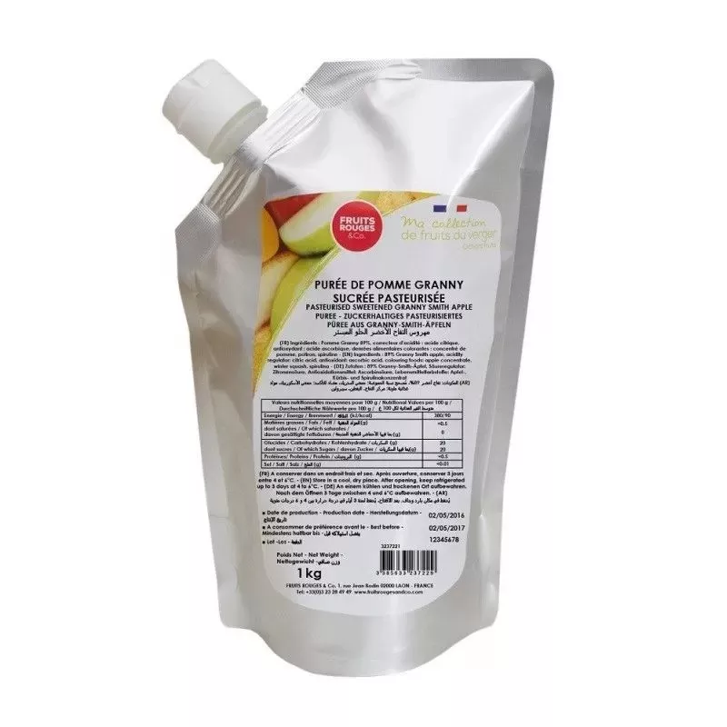 Purée de pomme g smith sucrée 10% aseptique 1kg 