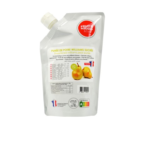 Purée de poire williams sucrée 10% aseptique 1kg 