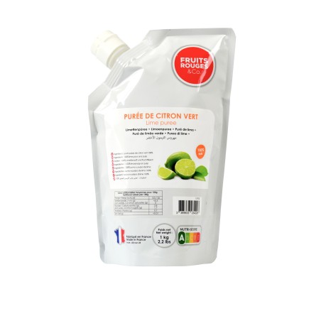 Purée de citron vert 100% fruit aseptique 1kg 