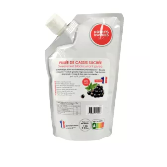 Purée de cassis sucre 10% aseptique 1kg 