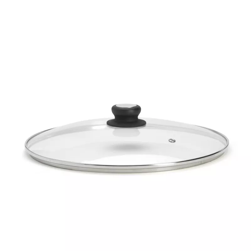 Couvercle verre avec bouton inox/bak 