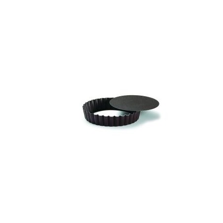 Tartelette rond cannele fond mobile anti adhesif 12 cm 