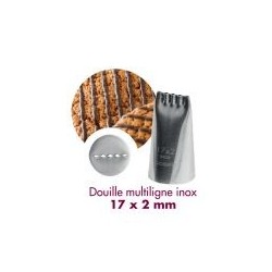 Douille multiligne inox 