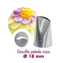 Douille petale courbe inox diam 18 