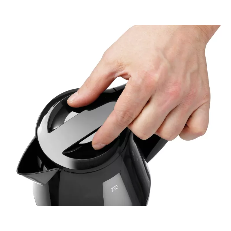 Bouilloire 0.8l noir brillant 